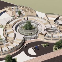 Designing new age schools for blind students. Semi Circle Architecture, Flow Concept Architecture, Circle Building, Island Architecture, Circular Buildings, Campus Design, Architecture Drawing Plan, Concept Models Architecture, Plans Architecture