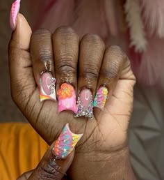 Vacation Birthday, Accepting New Clients, Nail Piercing, Long Nail Designs, Y2k Nails, Short Square Acrylic Nails, Exotic Nails