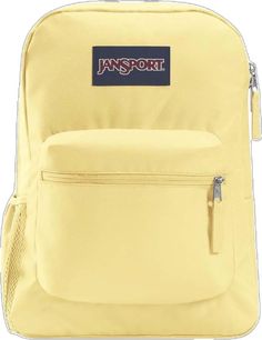 Yellow Backpack For Outdoor Activities And Back To School, Back To School Yellow Backpack For Outdoor Activities, Yellow Standard Backpack For Outdoor Activities, Casual Yellow Backpack, Yellow Sporty Bag For Outdoor Activities, Yellow Bags For Back To School, Casual Yellow Nylon Backpack, Functional Yellow Sports Bag, Black Jansport Backpacks