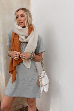 Nothing like a stand-out statement scarf to keep you cozy, warm and finish off the cutest of boho outfits, the Sunset Shades Cozy Scarf is a must-have! Wherever your headed, you're going to love this scarf and get so many compliments because it features: Ultra soft knit fabric with double tone design throughout Wide, oversized scarf design Large enough to wear multiple ways! *Due to lighting and differences in monitors, actual colors may vary slightly from what appears online. Model is 5'8" and Boho Essentials, Statement Scarf, Boho Scarf, Bralette Outfit, Three Bird Nest, Boho Scarfs, Cozy Scarf, Oversized Scarf, Comfy Pants