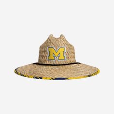 *SEP* *SEP* On those hot summer days, you can rest assured knowing you'll look as cool as a cucumber when you've got this Michigan Wolverines Floral Straw Hat. This is the sizzlin' summer style you've been looking for. Features Sturdy straw construction with embroidered team logo display for even more team spirit Black lace chin string for a comfortable wear Printed, team-colored floral design with repeat team logo display under brim to keep you looking as fresh as you feel Details Material: Str Cool As A Cucumber, Logo Display, Michigan Wolverines, New York Yankees, Straw Hat, Team Spirit, Team Colors, You've Been, Hot Summer