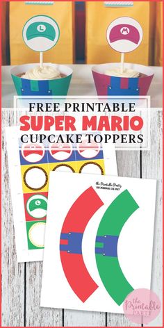 free printable cupcake toppers for kids to make with their own paper cups