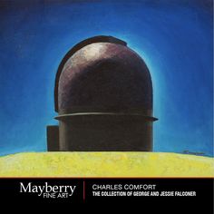 a painting of a dome on top of a hill with the sky in the background