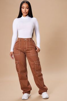 Dana Bodysuit - White | Fashion Nova, Bodysuits | Fashion Nova Casual High Waist Bodysuit, Casual Brown Cotton Bodysuit, Fall Cotton Bodysuit, Casual Brown Fitted Bodysuit, Fitted Brown Casual Bodysuit, Casual Fitted Brown Bodysuit, Casual Brown Bodysuit, Casual High-waist Bodysuit For Fall, Mode Zara