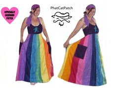 I would want a flower patch or maybe a crescent moon and star. Not a Grateful Dead patch though.I would want the laces in the back. Patch Work Dress Designs, Work Dress Designs, Patch Work Dress, Patchwork Dress Pattern, Plus Size Hippie, Dancing Dress, Hippie Dress, Boulder Co, Rainbow Dress