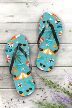 All-day comfort is the name of the game when summer is on. These personalized flip flops can now take on your unique designs add some character to your summer escapades. With an easy slip-on design, a cushioned footbed, and top-tier printing fidelity, these flip flops are a guaranteed summer hit. .: Materials: EVA, polyester, PVC .: 5/8" (15 mm) thick EVA sole with a textured bottom .: 100% polyester suede sole cover .: Black PVC strap .: Runs true to size .: Multiple sizes Fun Flip Flops For Beach Season Swimming, Adjustable Fun Flip Flops For Beach, Fun Non-slip Flip Flops For Swimming, Fun Beach Season Flip Flops For Swimming, Fun Summer Beach Flip Flops, Fun Flip Flops For Beach Season, Green Fun Style Flip Flops For Summer, Fun Green Flip Flops For Summer, Fun Pool Sandals For Summer