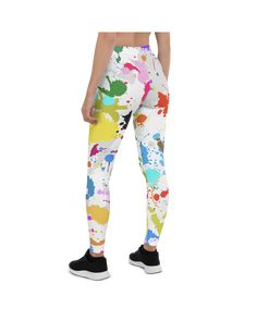 GearBunch Color Splash Leggings - Elevate your workout style with GearBunch leggings for women. Discover the perfect fusion of fashion and function with vibrant Color Splash Leggings. Order now! Trendy Full-length Sports Leggings, Multicolor High Stretch Gym Leggings, Multicolor Fitted Leggings For Training, High Stretch Multicolor Leggings For Gym, High Stretch Multicolor Gym Leggings, Casual Multicolor Moisture-wicking Leggings, Multicolor High Stretch Leggings For Workout, Multicolor Stretch Leggings For Sportswear, Multicolor Stretch Sportswear Leggings