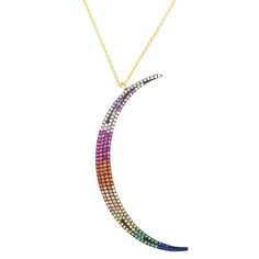 Simple and stylish, this Sunkissed Sterling CZ crescent moon necklace takes your look to new heights. Simple and stylish, this Sunkissed Sterling CZ crescent moon necklace takes your look to new heights. Pendant size: 2.33"L x 1.1"W Chain length: 15.5 in. + 2-in. extender Chain type: cable Metal: sterling silver Plating: rhodium, 14k gold, 14k rose gold Finish: polished Packaging: pouchSTONE DETAILS Stone type: cubic zirconia Shape: round Setting: pave Gemstones may have been treated to enhance their appearance. Special care may be required. Please visit our Gemstone Treatment & Special Care Guide for more information. Size: 18". Gender: female. Age Group: adult. Party Crescent Moon Charm Necklace, Crescent Moon Necklace, Moon Necklace, Crescent Moon, Chain Length, Gold Finish, Crescent, Gender Female, Jewelry Necklace Pendant