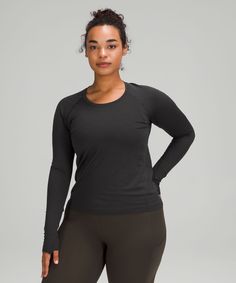 Swiftly Tech Long-Sleeve Shirt 2.0 *Race Length | Women's Long Sleeve Shirts | lululemon Lululemon Swiftly Tech Long Sleeve, Swiftly Tech Long Sleeve, Lululemon Swiftly Tech, Lululemon Swiftly, Garment Fabric, Swiftly Tech, Womens Long Sleeve Shirts, Back Women, Lululemon Women