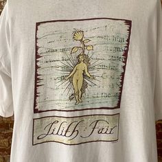 Vintage 90s Lilith Fair Shirt Summer Concert Shirt With Band Logo, Summer Band Logo Shirt For Fans, Spring Band Merch Shirt With Screen Print, 90s Style Band Logo T-shirt For Summer, 90s Band Logo T-shirt For Summer, 90s Style Fan Merchandise Shirt For Summer, Vintage Fan Merchandise Shirt For Summer, Vintage T-shirt For Fall Festival, Vintage Summer Shirt With Graphic Design