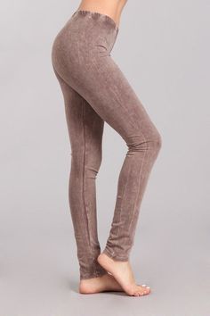 I love these!! Mineral wash leggings with elastic waistband. American made Cotton/Spandex 93/7 Jersey. Each item is hand-dyed, should expect variations. A closet necessity, Stay Sexy! Trendy Acid Wash Soft-washed Bottoms, Fitted Acid Wash Cotton Bottoms, Spring Stretch Soft-washed Bottoms, Fall Stretch Washed Bottoms, Stretch Washed Bottoms For Fall, Stretch Distressed Bottoms For Fall, Stretch Distressed Cotton Bottoms, Spring Acid Wash Stretch Pants, Stretch Acid Wash Pants For Spring