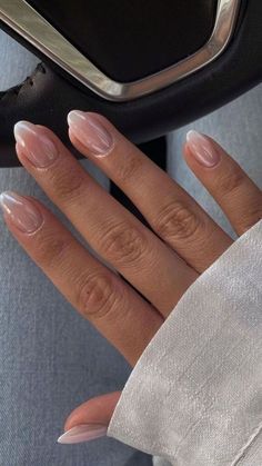 Minimalist Almond Nails: Embracing Elegance with Simplistic Designs | Purizmo Short French Nails, Nail Swag, Sleeping Habits, Prom Nails, Classy Nails