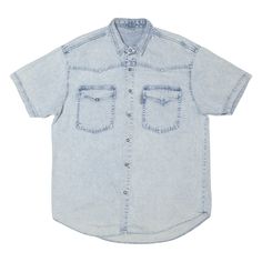 USED Mens Plain Shirt Blue Short Sleeve L Affordable Distressed Blue T-shirt, Blue Pre-washed Relaxed Fit Shirt, Blue Button-up Shirt With Patch Pockets, Cheap Blue T-shirt With Button Closure, Washed Blue Button-up Shirt With Patch Pockets, Plain Shirts, Casual Tops, Shirts Tops, Mens Accessories