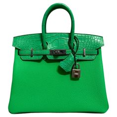 Ultra Rare and Most Difficult to get! Brand New Hermes Birkin 25 Touch Vert Comics Togo Leather and Matte Alligator Palladium Hardware. New B Stamp 2023. Shop With Confidence from Lux Addicts. Authenticity Guaranteed! Skee Wee, Hermes Birkin 25, Togo Leather, Hermes Handbags, Birkin 25, Hermes Birkin, High Jewelry, Alligator, Fashion Handbags