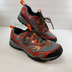 Merrell Mens Capra Bolt Hiking Shoes Bright Red J35395 Lace Up Low Top Trail 8.5 Shoes are pre-owned and may show signs of wear from the previous owner. (See pics) Shoe trees and props not included. Department: Men Type: Athletic Brand: Merrell Style: Hiking Shoes Size: 8.5 Color: Red Style Number: J35395 Secondary Color: Gray Activity: Hiking Model: Merrell Capra Bolt Upper Material: Leather Euro Size: EUR 42 Pattern: Solid Fastening: Lace Up Shoe Height: Low Top Country/Region Of Manufacture: Red Lace-up Hiking Sneakers, Red Breathable Sneakers For Walking, Orange Lace-up Hiking Sneakers, Red Sneakers With Rubber Sole For Outdoor Activities, Red Sneakers With Rubber Sole For Outdoor, Red Sneakers With Vibram Sole For Outdoor Activities, Red Sneakers With Vibram Sole For Outdoor, Red Low-top Walking Shoes For Outdoor, Red Hiking Sneakers With Vibram Sole