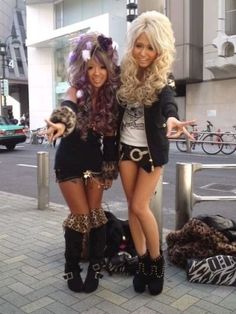 Kuro Gyaru Fashion, Rokku Gyaru Fashion, Rokku Gyaru, Gyaru Makeup