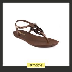 in stock Brown Open Toe T-strap Sandals For Beach, Brown Bohemian T-strap Sandals With Single Toe Strap, Brown T-strap Sandals With Heel Loop For Beach, Brown T-strap Sandals With Adjustable Strap For Beach, Brown T-strap Sandals With Cushioned Footbed And Adjustable Fit, Washing Line, Brown Brown, Drip Dry, Brown Sandals