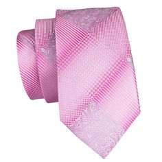 FEATURES Beautiful Eye-Catching Design High-Density Durable Fabric Perfect for Daily Dress, Business, Office, Meeting, Birthday, Wedding, Engagement, Ball Party and More Occasion. Comes in protective and simple packing, easy to wrap and ready to gift WHAT YOU GET Matching Necktie Matching Cufflinks Matching Pocket Square SPECIFICATIONS Material: 100% Jacquard Woven Silk Density of 1200 stitches Designer: Italian Necktie Size: 59.06''(150cm) in length and 3.35''(8.5cm) in width Handkerchief Size: Formal Pink Adjustable Suit And Tie Accessories, Classic Pink Suit And Tie Accessories For Groom, Adjustable Pink Ties For Business, Dress Business, Ball Party, Office Meeting, Beautiful Eye, Cufflink Set, Silk Necktie