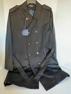 POLO RALPH LAUREN MEN'S RAINCOAT BLACK SIZE 46 REGULAR NWT POLO RALPH LAUREN MEN'S RAINCOAT TRENCH COAT BLACK SIZE 46 REGULAR BRAND NEW WITH TAGS.   See my other listings for more great items! All payments are due upon purchase of item. Shipping fees are as stated on the items. Usually we ship within 48 hours of purchasing. Some larger items may take 3-4 days for packing and boxing. All returns are as stated in the listing. All sales are final unless item is misrepresented in the listing. txzj p Black Spread Collar Outerwear For Work, Black Outerwear With Spread Collar For Work, Ralph Lauren Winter Business Outerwear, Ralph Lauren Business Winter Outerwear, Ralph Lauren Casual Business Outerwear, Ralph Lauren Fall Business Casual Outerwear, Black Business Outerwear With Spread Collar, Black Ralph Lauren Outerwear For Work, Ralph Lauren Winter Outerwear With Lapel Collar