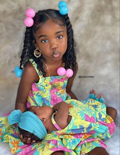 Motherhood Goals, Black Kids Braids Hairstyles, Kids Outfits Daughters, Two Ponytails, Lil Girl Hairstyles, Babies Stuff, Cute Box Braids Hairstyles