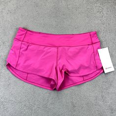 Brand New See Photos For Condition And Measurements Style Profile: Sporty Athletic Gym Training Running Fitness Pink Run, Low Rise Shorts, Training Running, Running Fitness, Gym Training, Running Workouts, Running Training, Lululemon Women, Shorts Athletic