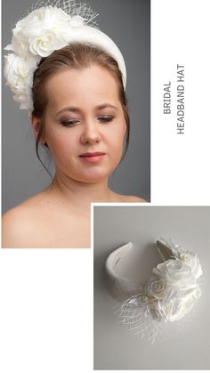 Padded halo headband inspired by wonderful Kate Middleton floral head piece is hand made and hand stitched. Bridal headband comes with birdcage veil is being placed at the back of the bridal flower crown or whithout. Bridal hairband has been covered in a high quality Italian crepe. Wedding guest fascinator hairband is trimmed with intone flowers and leaves covering the right ear side of the bridal headpiece. Flower crown will instantly elevate any outfit. Cream Flower Headband With Handmade Flowers, Cream Floral Headband With Handmade Flowers, Cream Flower-shaped Headband With Handmade Flowers, Handmade Flower Headpiece For Wedding, Handmade White Headband Headpiece, Flower Headband With Handmade Flowers For Wedding, Adjustable Wedding Hair Accessories With Handmade Flowers, Handmade Wedding Headband Fascinator, Handmade Flower Headband For Wedding