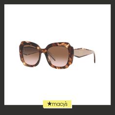 in stock Brown Square Frame Sunglasses For Evening, Designer Brown Sunglasses For Party, Women's Sunglasses, Havana, Sunglasses Women, Prada, Pick Up, In Store, Buy Online