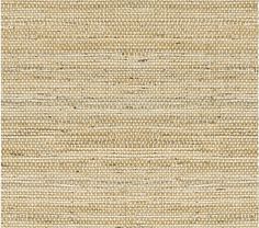 an up close view of the textured fabric in beige and brown tones, with small squares