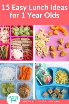 These lunch ideas for 1 year olds will give you inspiration the next time you want to pack a healthy toddler lunch at home or to pack for daycare or preschool. So whether your baby just turned one or you have a more experienced eater, need ideas for at home or to pack, these toddler lunch box ideas will help! Infant Lunch Ideas For Daycare, Infant Lunch Ideas, Lunch Ideas For 1 Year, Healthy Toddler Lunch, Daycare Lunch Ideas, Children Recipes, Oscar Food, Daycare Meals