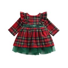 PRICES MAY VARY. cotton blend Imported Tie closure Hand Wash Only Material: Made of high-quality cotton and mesh, so comfortable and soft , fashion and cute, will not irritate your baby's skin. Design: Oversized loose fit. Baby Toddler Girls Red & Green Buffalo Plaid Dress, the back can be tied into a big bow, green mesh at the bottom of the dress. Age: Suitable for 6 12 Months baby girl clothes, toddler girl 2t 3t 4t 5t clothes, Christmas princess costumes dress for baby toddler girls. Wonderful Gifts: Perfect for Christmas gift, birthday gift, New Year to Kids. Girls will be very happy to receive them and will receive compliments when wearing them. Occasions: Perfect for Xmas photography, family gathering, daily wear, playwear. Gift Photo Ideas, Newborn Christmas Dress, Santa Minis, Toddler Girl Christmas Outfits, Toddler Girl Christmas Dresses, Plaid Christmas Dress, Long Sleeve Plaid Dress, Girls Frocks, Babies Outfits