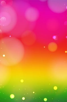 an abstract background with blurry lights and bokets in pink, green, yellow, and red