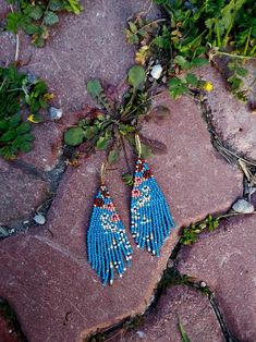 Small Turquoise Floral Beaded Fringe Earrings Seed Bead Earrings Dangle Boho Earrings Chandelier Earrings Native Bead Earrings Colorful - Etsy Turquoise Beaded Earrings With Dangling Beads For Festivals, Bohemian Turquoise Tassel Earrings With Colorful Beads, Turquoise Tassel Earrings With Colorful Beads For Festival, Festival Turquoise Tassel Earrings With Colorful Beads, Turquoise Fringe Beaded Earrings For Beach, Turquoise Bohemian Beaded Fringe Earrings, Bohemian Turquoise Beaded Fringe Earrings, Turquoise Beaded Tassel Earrings For Festival, Festival Turquoise Beaded Fringe Earrings