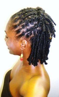 Simple flat twist into a crown Short Dreadlocks Hairstyles, Dreads Short Hair, Short Dreadlocks Styles, Natural Hair Salons, Dreads Styles