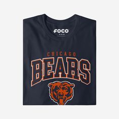 When it’s gameday, a T-shirt is a vital part of your fan fit. Show off your style and make it clear which team you root for with a Chicago Bears Classic Arched Logo T-Shirt. From the tailgate to the gym and everywhere in between, there’s going to be no doubt that you’re the best fan around. Features All-over, team-colored design: This traditional t-shirt is covered in the official Chicago Bears colors, so you can show your team spirit with pride. Bold team logo and name display on chest: The fro Chicago Bears Colors, Best Fan, Team T Shirts, Team Shirts, Classic Logo, Philadelphia Phillies, National Football League, Chicago Bears, Football League