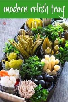 a tray filled with different types of food