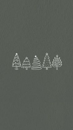 Christmas tree wallpaper: minimalistic illustration Winter Widgets