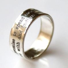 Meaningful Silver Ring As Gift, Meaningful Silver Rings As Gifts, Meaningful Hand Stamped Promise Ring, Meaningful Silver Engraved Ring For Anniversary, Promise Rings With Hand Stamped Meaningful Style, Meaningful Hand Stamped Engraved Promise Ring, Inspirational Silver Rings For Anniversary, Hand Stamped Promise Rings With Meaningful Style, Meaningful Stamped Jewelry For Promise