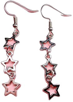 Dangly Earrings, Pretty And Cute, Silver Stars, Lithuania, Y2k Style, Etsy Earrings, Dangle Drop Earrings, Drop Earrings, Collage