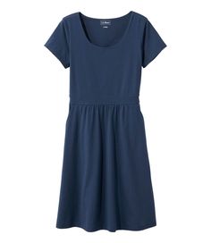 Women's Easy Cotton Fit-and-Flare Dress | Dresses & Skirts at L.L.Bean Capsule Wardrobe Pieces, Wardrobe Pieces, Summer Capsule Wardrobe, Kinds Of Clothes, Versatile Dresses, Easy Knitting, L L Bean, Fit And Flare Dress, Get Dressed