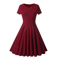 Cheap Vintage Short Burgundy Modest Bridesmaid Dresses with Short Sleeves,1539B The bridesmaid dress are fully lined, 4 bones in the bodice, chest pad in the bust, lace up back or zipper back are all available, total 126 colors are available. When ordering our store allow you to add a note,please write your requirements in the note. 1.Size: Please refer to the above size chart, You can choose the dress in standard size . We need those measurements:(u can add your sizes in Custom message to selle Fit And Flare A-line Vintage Dress For Party, Fit And Flare Dress With Pleated Bodice, Mini Length, Solid Color A-line Formal Dress, Solid Dress With Fitted Bodice And Flattering Silhouette, Fit And Flare Solid Color Mini Dress, Classic Fit And Flare A-line Dress, Fit And Flare Mini Dress In Solid Color, Solid Color Pleated Wedding Dress, Solid Pleated Wedding Dress