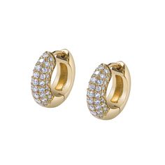 82 VS1 Pave set Diamonds 0.90CWT 18k Italian Yellow Gold Designed and created in Los Angeles California.