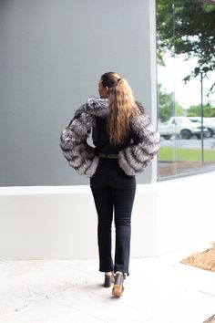 Elevate your fashion game with our Custom Made Silver Fox Just the Sleeves Bolero Jacket. This show-stopping high fashion fur piece is the perfect addition to pair back with a bodysuit or dress for any special occasion. This is a Custom Order, please allow 2-6 weeks for delivery. For any inquiries or rush orders, contact us via chat or call 334-277-7610. *Please include your bicep measurement & sleeve length measurement in the notes at checkout. Evening Long Sleeve Fur Coat With Faux Fur Lining, Glamorous Long Sleeve Fur Coat For Winter, Long Sleeve Faux Fur Outerwear For Evening, Long Sleeve Faux Fur Evening Outerwear, Evening Long Sleeve Faux Fur Outerwear, Glamorous Winter Outerwear With Feather Trim, Glamorous Fur Coat With Faux Fur Trim, Long Sleeve Faux Fur Coat For Parties, Glamorous Fitted Fur Coat With Faux Fur Trim