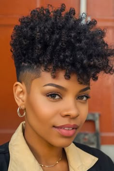 Tired of spending hours on your hair? Uncover the beauty of Low Maintenance Short Natural Haircuts For Black Females with our curated list of 25 chic options that fit your busy lifestyle! Don't miss out—click to explore and follow us for more inspirations. 4c Tapered Natural Hair, Short Tapered Natural Hair, Women Haircuts Short, Natural Hair Mohawk, Natural Hair Maintenance, Natural Haircuts, Female Haircuts, Short Natural Haircuts, Short Natural Curly Hair