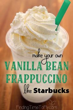 vanilla bean frappuccino like starbucks