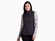 Windproof yet highly breathable. Warm yet lightweight. Water resistant with stretch. THE ONE™ Women's Vest features KÜHL’s temperature-regulating Aeroknit technology for breathable comfort and core performance. There is only one! Snow Outfit, Quilt Design, Layering Outfits, Body Temperature, Unique Diamonds, Diamond Quilt, Athletic Fits, Fall Sweaters, Women's Vest