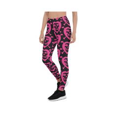 Elevate your style with the iconic Misfits Band Leggings, the perfect fusion of comfort and rock 'n' roll attitude. Crafted from premium materials, these leggings boast the unmistakable Misfits logo, boldly and stylishly showcasing your allegiance to the legendary punk rock band. Officially licensed Misfits merchandise ensures authenticity and superior quality. Whether heading to a concert, hitting the gym, or lounging at home, these leggings provide a snug fit and maximum flexibility. The Misfits Leggings are designed to make a statement, featuring the iconic skull logo that has defined the band's rebellious spirit for decades. Embrace the edgy aesthetic and show off your love for the Misfits with every step. Durable and comfortable, these leggings are a must-have for any true Misfits fan Fitted Tights For Streetwear, Trendy Full-length Sports Leggings, Tight Streetwear Athleisure Leggings, Trendy Tight Sports Pants, Fitted Athleisure Leggings For Streetwear, Athleisure Tight Leggings For Streetwear, Tight Athleisure Leggings For Streetwear, Trendy Workout Tights, Moisture-wicking Fitted Leggings For Streetwear