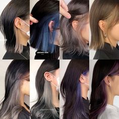 Hidden Hair Color, Color Streaks, Korean Hair Color, Hair Color Underneath, Peekaboo Hair, Hair Color Streaks, Hair Streaks, Pretty Hair Color, Colored Hair