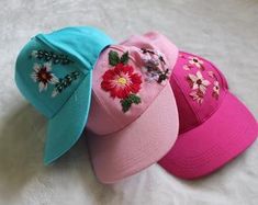 Blue baseball hat with hand embroidered flowers Personalized | Etsy Summer Snapback Baseball Cap With Custom Embroidery, Custom Embroidered Summer Baseball Cap, Custom Embroidery Summer Baseball Cap, Custom Embroidered Baseball Cap For Summer, Summer Snapback Hat With Floral Embroidery, Floral Embroidery Baseball Cap For Summer, Floral Embroidery Snapback Hat For Summer, Spring Floral Embroidery Baseball Cap, Summer Floral Embroidery Snapback Baseball Cap