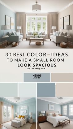 the best color ideas to make a small room look spacious and stylish in this living