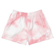 Whether you're hustling or doin' laps, these ultra comfy pink tie-dye shorts got you lookin' fresh! Throw 'em on for the perfect meld of style and chill vibes. Plus, they come equipped with pockets so you don't have to worry about carrying nothin'! Upgrade your swag and grab a pair pronto!    * 91% recycled polyester, 9% spandex (fabric composition may vary by 3%)  * Fabric weight: 5.13 oz. /yd. ² (174 g/m²)  * Four-way stretch moisture-wicking microfiber fabric  * Breathable and fast-drying material  * UPF50+ protection  * Elastic waistband with a flat white drawstring  * Mesh side pockets  * 2.5″ (6.35 cm) inseam Moisture-wicking Pink Bottoms For Summer, Pink Athleisure Athletic Shorts For Summer, Pink Moisture-wicking Bottoms For Summer, Pink Swim Trunks For Spring Sports, Pink Swim Trunks For Sports In Spring, Pink Athletic Shorts For Summer Loungewear, Summer Tie Dye Shorts For Loungewear, Pink Cotton Athletic Shorts For Summer, Pink Summer Activewear For Sports